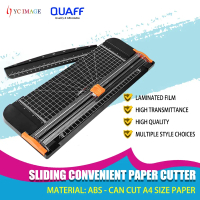 QUAFF Paper Cutter Plastic Based / Sliding Cutter / Paper Trimmer A4 Size Home & Office Supplies