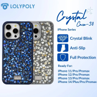 Lolypoly Crystal Diamond Bling Case For iP Series-30 Bumper Handphone Protection Silicon