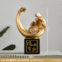 Luxurious Feng Shui Koi Fish Resin Ornament-home decoration