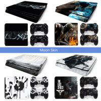 For PS4 Slim Console Skin Vinyl Decal for PS4 Slim Protective Sticker for PS4 Slim Controller Game Accessories Protector Wrap