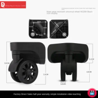 HANLUOKE W228 Wheel Replacement Luggage Accessories Wheel Universal Wheel Replacement Maintenance Password Suitcase Caster