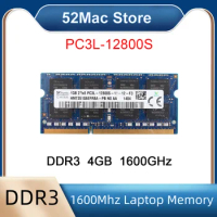 4GB 2Rx8 12800S PC3L DDR3 DDR3L 1600Mhz 4gb Laptop Memory Notebook Module SODIMM RAM