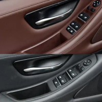 Original Left Hand Drive LHD For BMW 5 series F10 F11 Gray Beige Black Car Interior Inner Door Handle Panel Pull Trim Cover