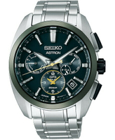 SEIKO 精工錶-黑牌款- Astron 限量 綠陶瓷太陽能 GPS 鈦金屬手錶 5X53-0BA0G(SSH071J1)-42mm-綠面鈦帶【刷卡回饋 分期0利率】【APP下單4%點數回饋】