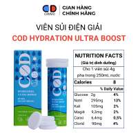 Viên sủi điện giải COD Hydration Ultra Boost bổ sung 5 chất điện giải