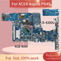 For ACER Aspire P645 i5-4200U Notebook Mainboard LA-A131P SR170 4GB RAM DDR3 Laptop Motherboard