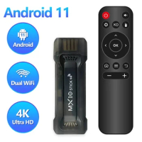 MX10 TV Stick Android 11 HD 4K TV Box 2.4G 5G Dual Wifi TV Box Allwinner Quad-Core Media Player TV Receiver Set Top Box