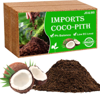 J6&H6 2 Pack Natural Organic Coco Coir Bricks for PlantsCoconut Soil with Low EC Value and PHEasy to