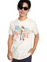 เสื้อยืดผู้ชาย พิมพ์ลาย Toy Story สีเบจ