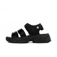 Fila Tapered Sandals [5-S316Y-012] 女 運動涼鞋 戶外 休閒 雨季 魔鬼氈 黑