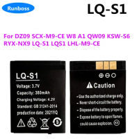 2PCS/Lot New LQ-S1 3.7V 380mAh Smart Watch Battery DZ09 Battery For DJ-09 V8 X6 AB-S1 SCX-M9 FYM-M9 GJD HKS-S1 LQS1