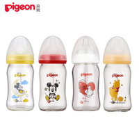 【任選】日本《Pigeon 貝親》迪士尼寬口玻璃奶瓶-米奇/維尼/杯麵【160ml】