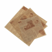 美式英文報紙防油紙油炸小吃吸油紙薯條漢堡托盤墊紙咖啡奶茶店用