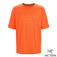 【Arcteryx 始祖鳥官方直營】男 Cormac Logo 快乾短袖圓領衫 非凡雜橘