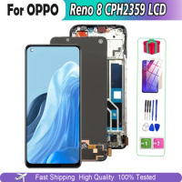 New 6.4'' Original For OPPO Reno8 CPH2359 CPH2457 Lcd Display Touch Screen For OPPO Reno 8 4G Assembly Panel Digitizer