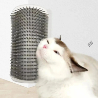 AFFECTION  Massage Pet Cat Brush Corner Scrape Hair Removal Beauty Clean Corner Brush Removable  Com