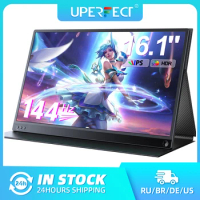 UPERFECT 16.1 Inch 144Hz Portable Gaming Monitor for Laptop 1080P FHD IPS Display with HDR FreeSync Eye Care External Screen