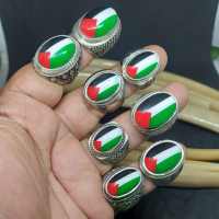 cincin batu akik bendera palestina manmade