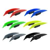 2x Motorcycle Winglets Fairing Side Spoiler Fixed Wind Wing Stickers Fit for Most Scooters Electric Motorcycles Motorcycle