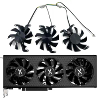 NEW 75MM RX 6600 XT、RX 6650 XT GPU FAN，For XFX SPEEDSTER QICK308 RADEON RX 6600 XT、RX 6650 XT Graphics card cooling fan