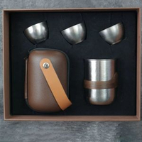 新款純鈦茶具套裝高檔鈦茶壺功夫茶具純鈦泡茶壺高定禮盒送人