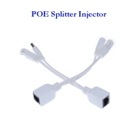 Tape screened POE Cable Adapter POE Splitter Injector Power supply 12-48v synthesizer separator combiner For Poe IP Camera