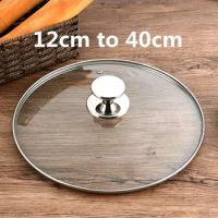 Frying Pans Lid Glass Handle Pot Frying Pan Pot Lid Handle Wok Pan Lid Stainless Steel top Frying Pan cooking Cover stove cover