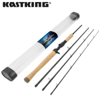 KastKing Valiant Eagle Passage Travel Spinning Casting Fishing Rod 4 &amp; 6 Pc Pack Rods for Bass Trout Fishing