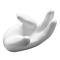 White 6/12 Hole Ocarina Collector Ceramic Hand Stand Base for Music Lovers Woodwind Musical Instruments Repair Parts