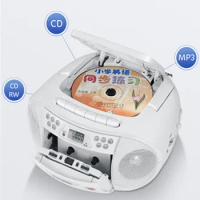 Portable CD player tape machine bluetooth speaker FM radio learning repeater tape audio recorder U disk SD card play MP3 sound