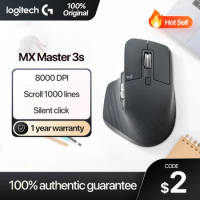 Original New Logitech MX Master 3S Mouse Wireless Bluetooth Mouse Office Mouse with Wireless 2.4G For PC Laptop