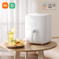 Original Xiaomi Mijia Intelligent Air Fryer 4L Without Oil 360°Hot Air Baking Deep Fryer Work With Mijia APP Kitchen Appliances