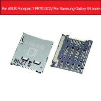 Sim Card Socket for Samsung Galaxy S4 zoom C101 and I8730 Sim Card Reader adapter for ASUS Fonepad 7 K004 FE7010CG Sim slot tray