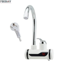 BD3000W-18,Digital Display Instant Hot Water Tap,Tankless Electric Faucet,Kitchen Faucet Water Heater,with EU plug