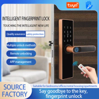 tuya wifi smart door lock ttlock fechadura eletronico digital fingerprint locks House door locks biometric door lockNumber lock