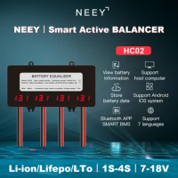 NEEY Battery Equalizer 48V 4 x 12V Battery Balancer Charger for Gel Flood AGM Lead Acid Lithium Battery