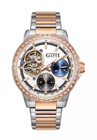 Bonest Gatti 自動中性不鏽鋼手錶，不鏽鋼錶帶