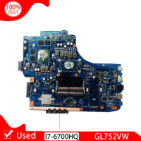 Used GL752VW Motherboar For ASUS GL752V G752V G752VW Laptop Motherboard I7-6700HQ I7 CPU N16P-GX-A2