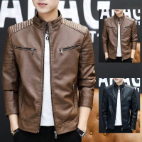 Hong Kong Korean-style loose leather wild men's jacket fashion cool men's premium automotive male ja