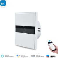 Google Assistant Compatible EU 86 Type WiFi Switch Light Smart Home Remote App Touch Voice Control Smart Home Switch WiFi
