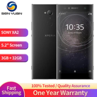 Original Sony Xperia XA2 H3113 H4113 4G Mobile Phone 5.2'' 3GB RAM 32GB ROM 23MP+8MP Single/Dual SIM Card Octa Core Smartphone