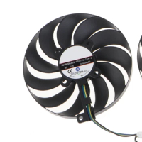 2Pcs/Set Graphics Card Fan 4Pin Cooler Fans for RX5500XT RX5600 GAMING GPU Fans