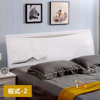 床頭板 公主簡約現代雙人床頭1.5米1.8米2.0米經濟型白色烤漆床頭靠背T 2色  交換禮物全館免運