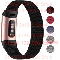 Nylon Watch Strap For Fitbit Charge 3 4 SE Band Soft Breathable Sport Bracelet Loop Wristbands For Fit Bit Charge3 4 2 5 Correa