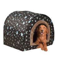 Dog Winter House waterproof oxford cloth Puppy Bed machine Washable breathable cat Warm house indoor outdoor pet supplies