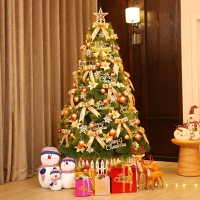 豪華加 家用耶誕樹 升級鐵腳聖誕樹1.2/1.5/1.8米2.1米加密松針樹 LED燈 商場耶誕裝飾品 交換禮物