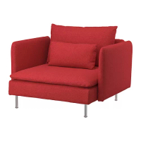 SÖDERHAMN 扶手椅, tonerud 紅色