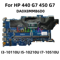 X8M-6L DA0X8MMB6D0 For HP ProBook 440 G7 450 G7 Laptop Motherboard With I3-10110U I5-10210U I7-10510U CPU L78086-601 L78085-601