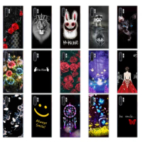 For Samsung Galaxy Note 10 Case Painted Silicon Soft TPU Back Phone Cover For Samsung Note 10 plus Case Protective Coque Bumper