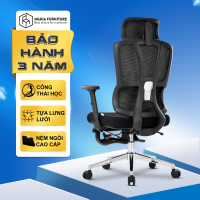 Ghế công thái học Nghia furniture Joy - H, lưới thoáng khí, ngả ghế 120 độ, bảo hành 3 năm